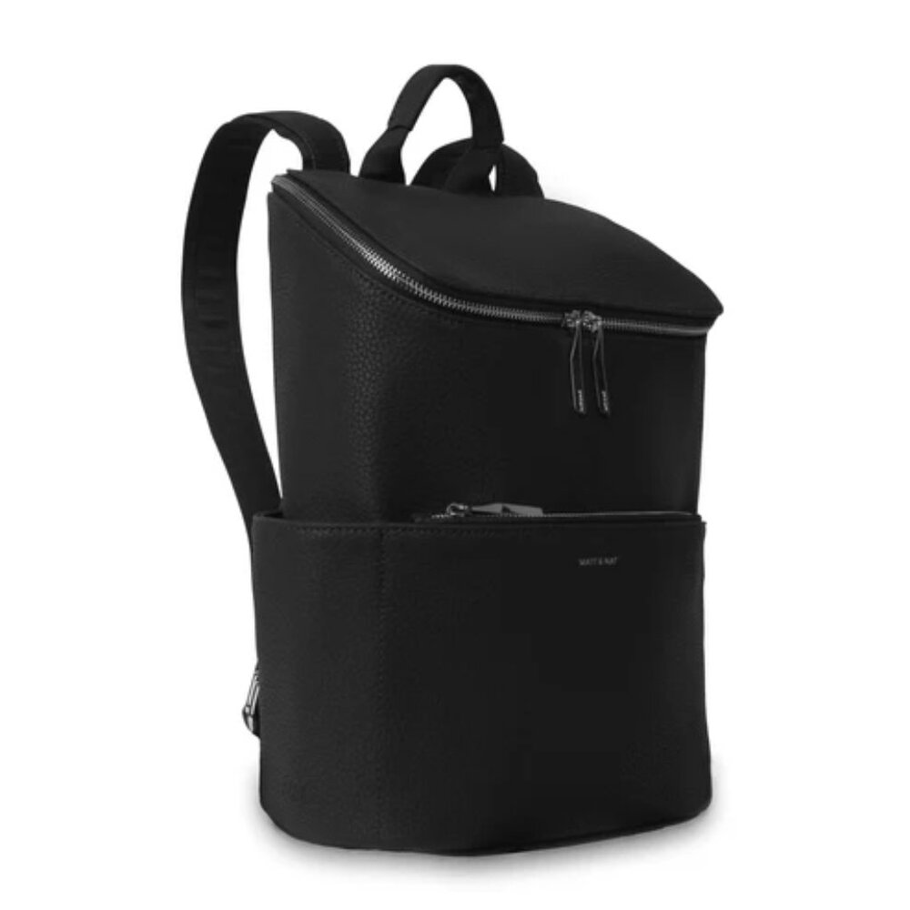 Matt & Nat Brave Vegan Backpack Purity Collection | NWT | Black | Fits 13” Lapto - Picture 3 of 12